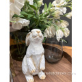 Modern Decorative Farmhouse Standing Rabbit Bunny Figurine